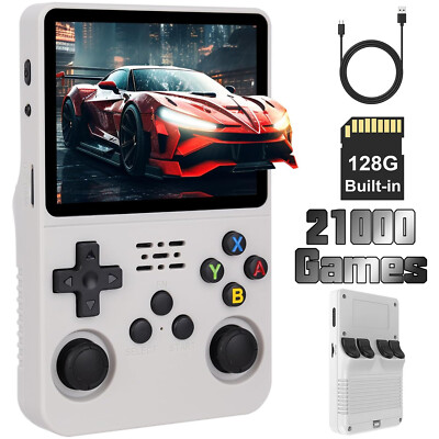R36s Retro Handheld Videospiel Konsole-21000 Spiele vorinstalliert - Linux-128GB