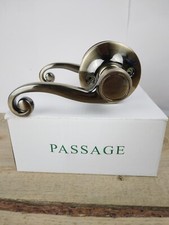 Manopola leva maniglia serratura porta camper/casa mobile passaggio finitura ottone antico NUOVO