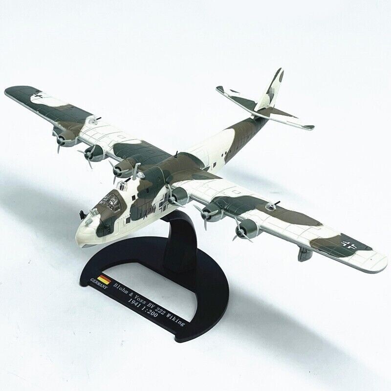1:200 Diecast German Bv 222 Wiking Flying Boat Aircraf Model