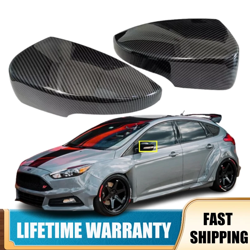 Carbon Fiber Rearview Side Mirror Cover Cap For Ford 2012-2018 Focus MK3 US
Opens in a new window or