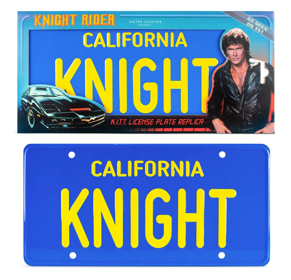 Knight Rider K.I.T.T. Nummernschild Plate Schild Metal Tafel Doctor Collector - Bild 1 von 1