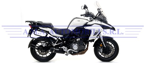 Terminale Race-Tech alluminio fondello carby Benelli TRK 502 2017 2018 2019 2020 - Foto 3 di 5
