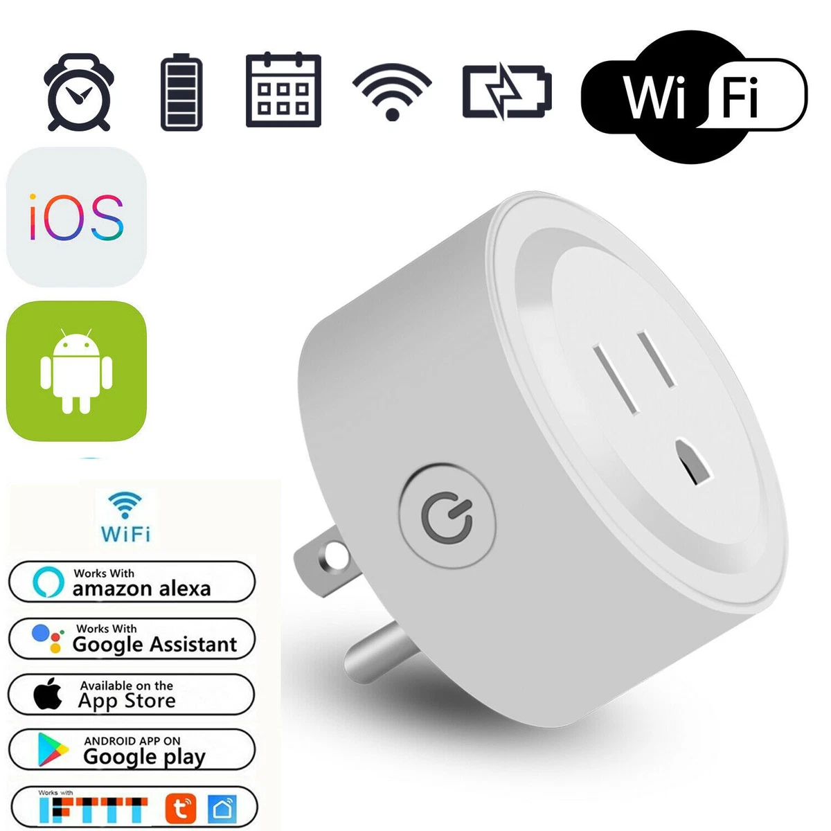 Mini Smart Plug, Smart Outlet Compatible With Alexa And Google