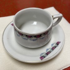 VINTAGE BONE CHINA MINIATURE TEA CUP  SAUCER From Japan