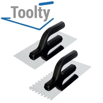 Toolty Stainless Steel Square Notched Trowels Tiling Grout Float Spread Trowel