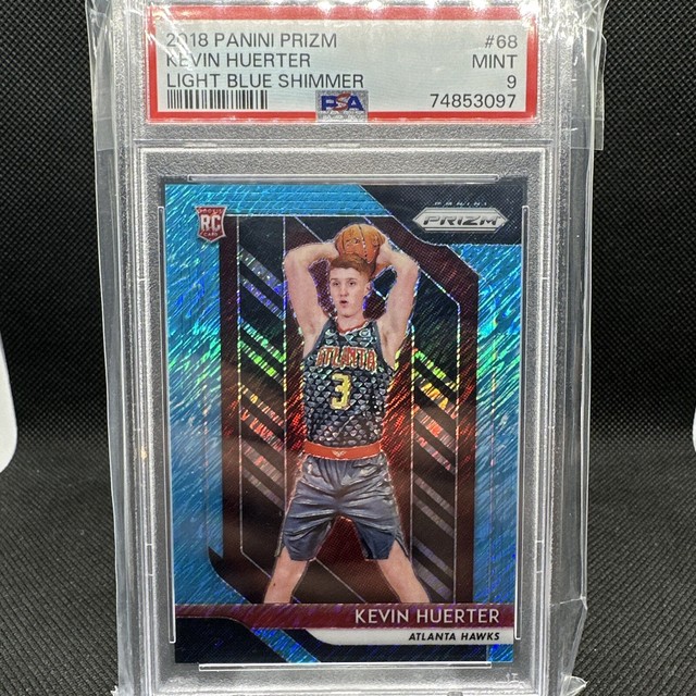 2018-19 Panini Prizm Light Blue Shimmer FOTL #7/7 Kevin Huerter #68 PSA 9 RC