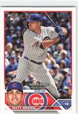 Matt Mervis Baseball Cards - Base, Chrome - You Choose! - 2 CARD MINIMUM!