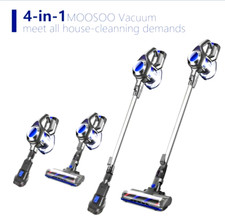 Moosoo XL-618A Cordless 10Kpa Powerful Suction 4 in 1 Vacuum Cleaner Stick