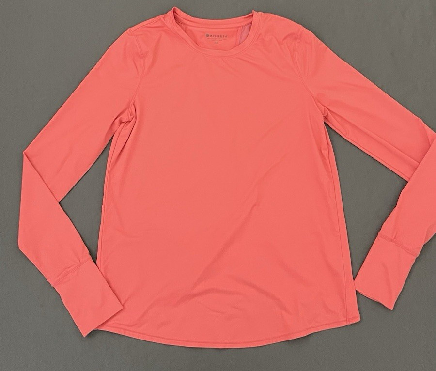 Athleta Athletic Split Back Long Sleeve Pink Wome… - image 4