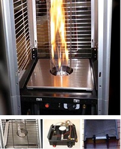 3BOLT Sgt-Burner 3 Bolt Hole Pattern Burner for Square Glass Tube Patio Heater W