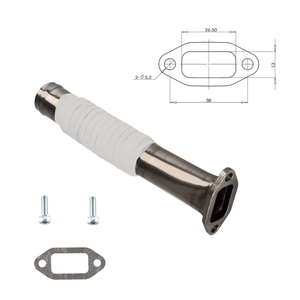 1PC Canister Muffler,Exhaust Pipe,smoke pipe for DLE 35RA RC airplane Φ22×135mm - Image 3 of 4