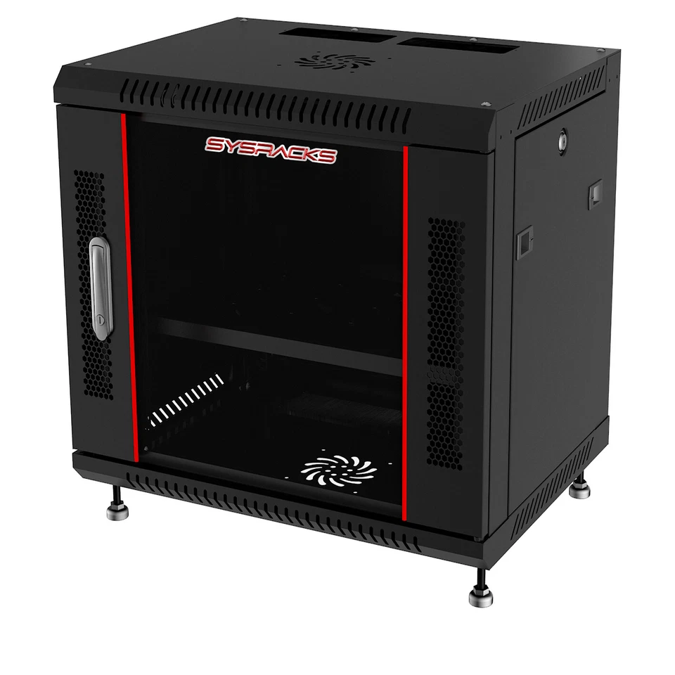 15U 24" Deep Wall Mount Network Server Rack Cabinet Enclosure 3FREE ACCESSORIES - Image 2 of 4
