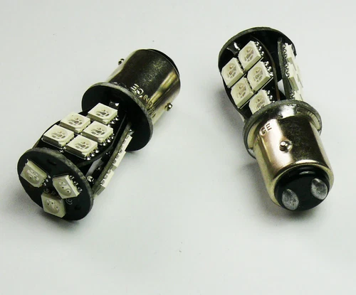 7225 BAZ15d P21/4W CANBUS 18 SMD LED Stop/Tail bulbs RED