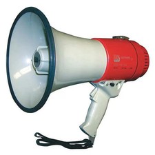 Manufacturer Varies Megaphone,Dia 7 3/4 In, Range 5/8 Mile 3YML8 Manufacturer