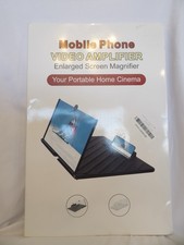Black Mobile Phone Screen Magnifier Amplification Eye Protection ABS Lens