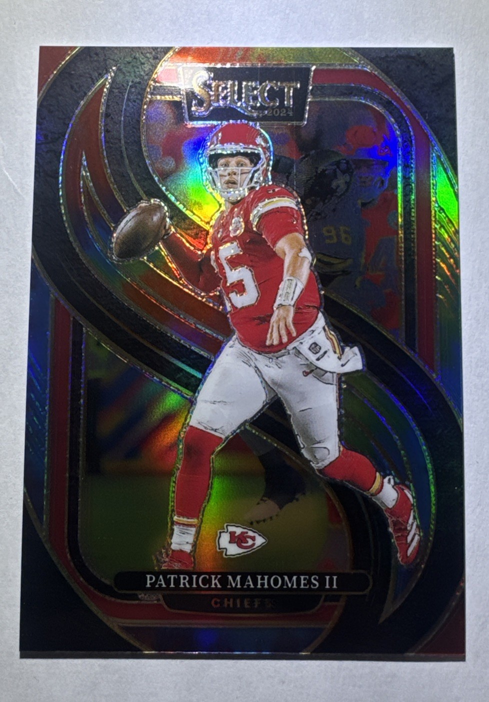 2024 Panini Select #120 Patrick Mahomes II Tie Dye Shock Prizm #'d 16/25