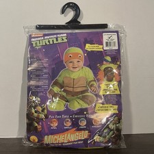 Nickelodeon TMNT Baby Costume 6-12M Michelangelo w/ Masks Booties New