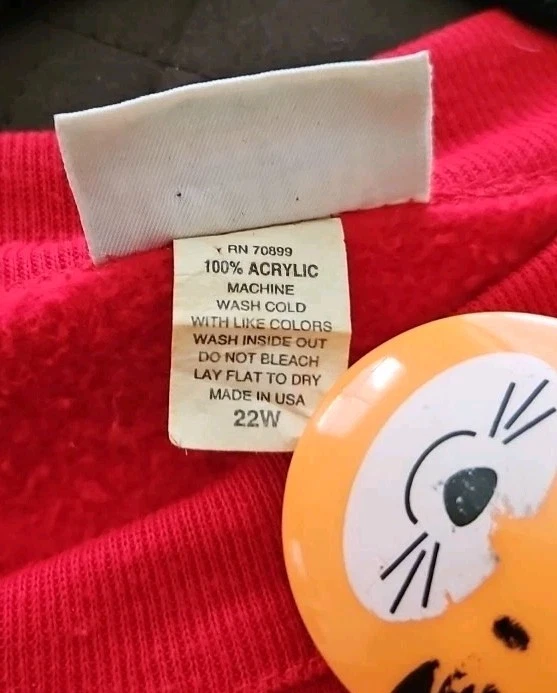 Vintage 90s ~ Red Christmas Crewneck ~ Size 22W - Image 4 of 4