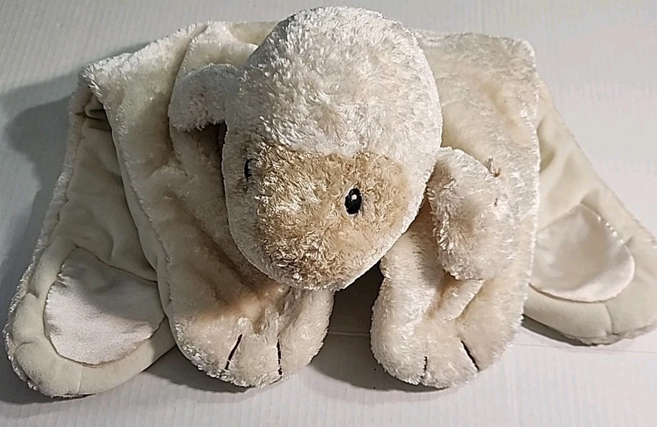 Baby Gund Lamb 舒适舒适毯垫 22 英寸安全 Lovey 5865  — 第 3/4 张图片