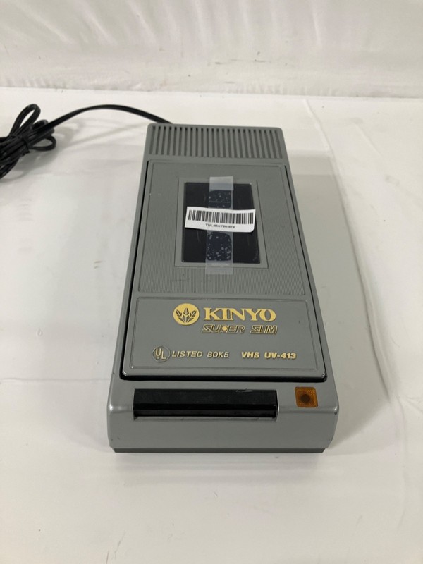 Vintage Kinyo Super Slim VHS Tape Rewinder UV-413 Video Cassette Rewinder TESTED