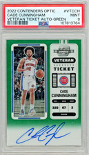 2022-23 Contenders Optic - Cade Cunningham Veteran Ticket Auto Green /49 PSA 9