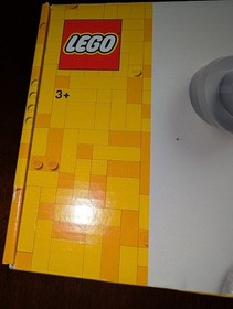 LEGO WALL HANGER SET #4016 SET 3 WALL HANGERS GREY WHITE & BLACK  4" 3 1/2 2 1/2