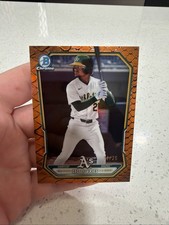 2025 Bowman Baseball Leo De Vries Orange Snake Skin /25