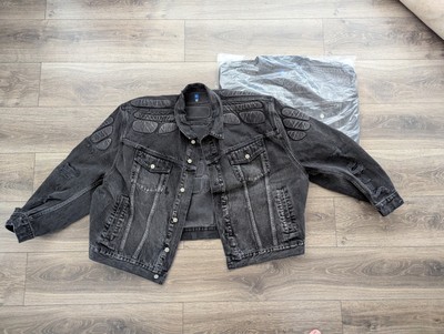 Yeezy Gap Engineered By Balenciaga Padded Denim Jacket Washed Grey XXL YZY