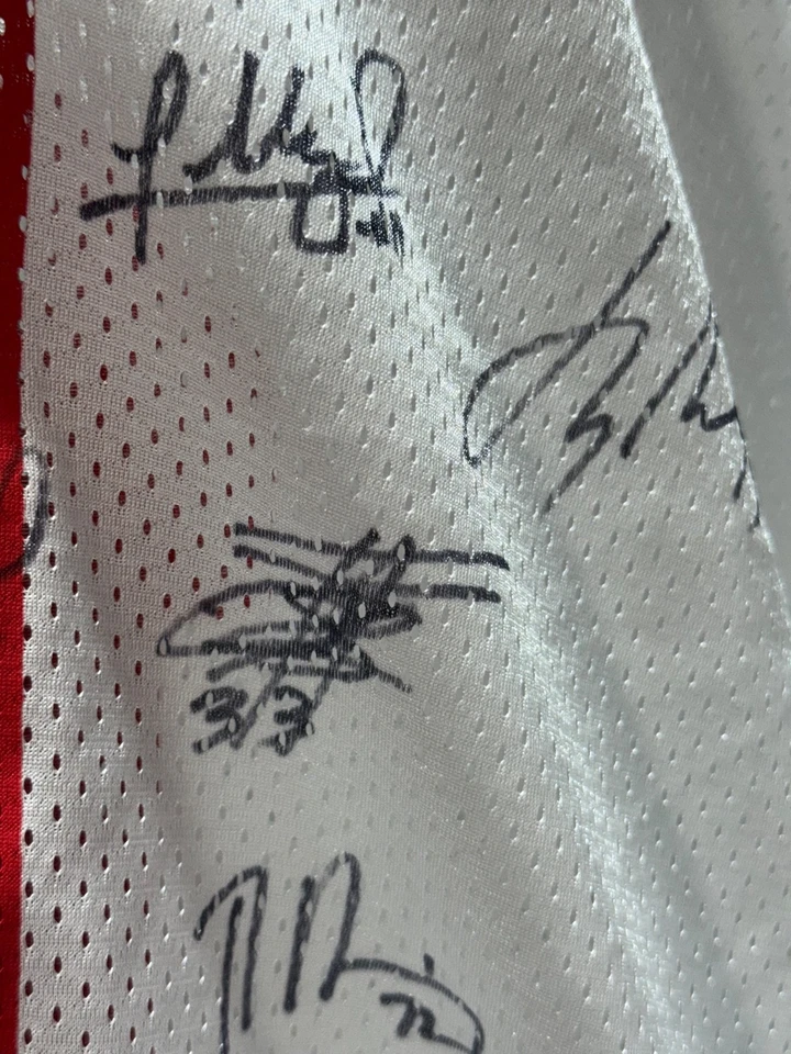 Camiseta blanca firmada por el equipo Ohio State Buckeyes 2014 #11 Elliot Washington talla XXL Foto 4 de 4