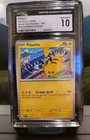 2024 POKEMON SVP EN-SV BLACK STAR PROMO WORLD CHAMPIONSHIPS #190 PIKACHU CGC 10