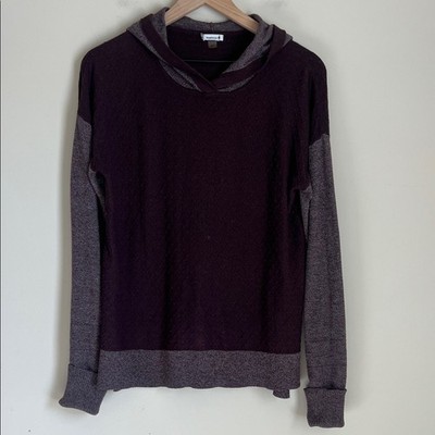 SmartWool Women's Shadow Pine Hoodie Sweater Wool Blend Med Baselayer Textured