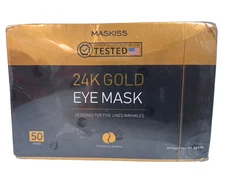 Maskiss 24K Gold Eye Mask, 50 Pairs, Dermatologist Tested, Exp. 01/01/2028