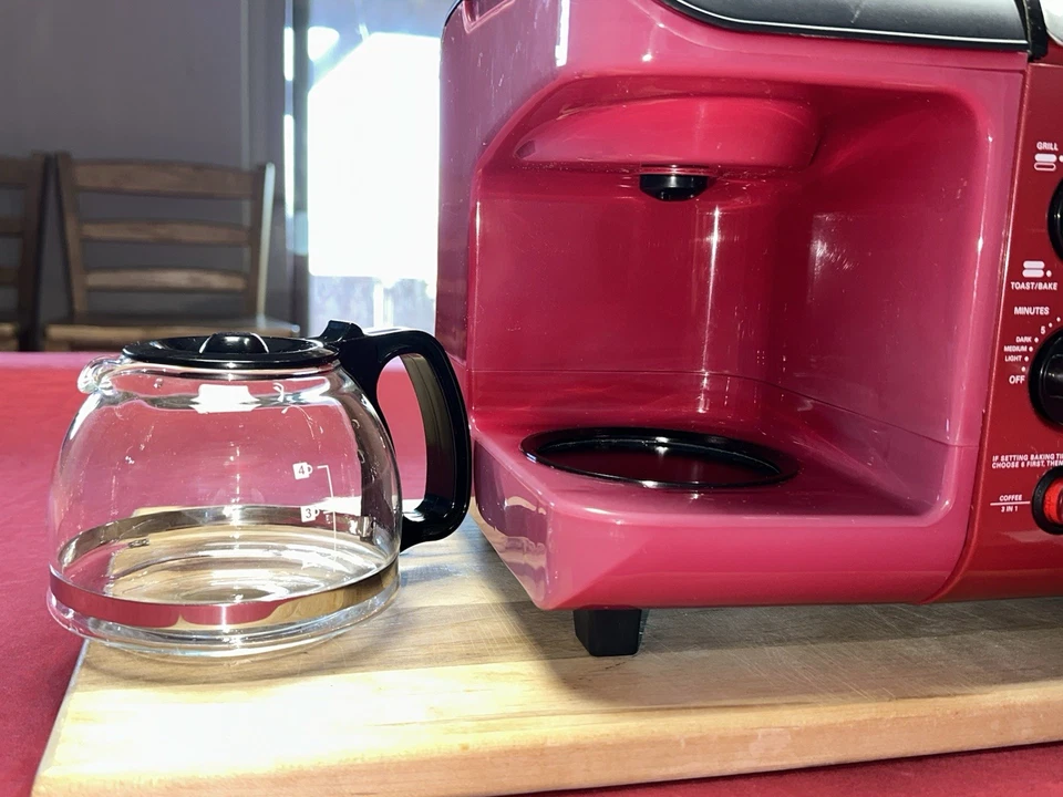 NUEVO CON ETIQUETAS Cocineros 3 en 1 Electrodoméstico de Cocina Plancha Tostadora Horno Cafetera PROBADO  Foto 4 de 4