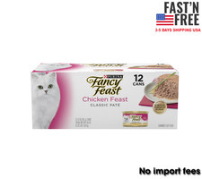 Purina Fancy Feast Classic Pate Kitten Food, Wet Cat Food, Chicken, 3 oz 12 Pack