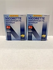 2pk Nicorette Gum Value Pack 4MG Original Flavor 170 Pieces Exp 04/27 NEW