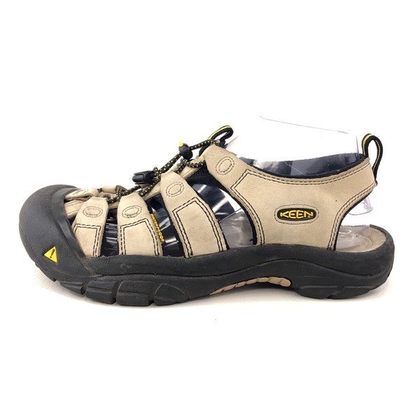 Sandali Keen Newport in pelle sportivi da trekking donna taglia 8 5 avorio beige impermeabili