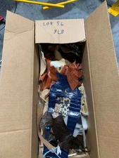 Genuine Leather Scrap, Remnants 9  lbs (lot 56)