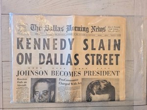 Dallas Morning News Sealed  11/23/1963 50 Pages Vol.115 - NO. 54 Reprint