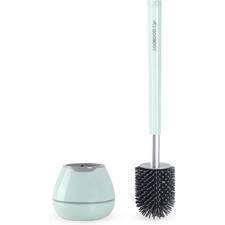 Toilet Brush and Holder Set, Silicone Toilet Bowl Cleaner Brush, Toilet