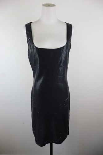 Byblos, Byblos Women’s Vintage Casual Black Polyester Dress, Sleeveless, Zipper, S