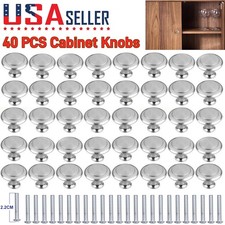40PCS Brushed Nickel Cabinet Knobs Drawer Pulls Stainless Steel Kitchen Hardware