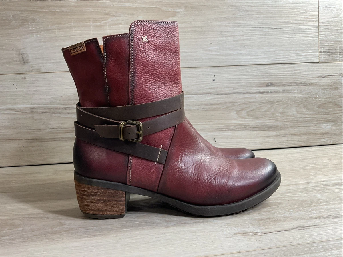PIKOLINOS Oxblood, Grey and Black Suede boots 13 D Great Condition! Pikolinos San Sebastia W1T-9624 Tall Boot (Women) - Caoba  main image 3
