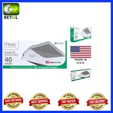 40 Count 10 Security Envelopes, Gummed Closure, Privacy Lining for Safe Mailing