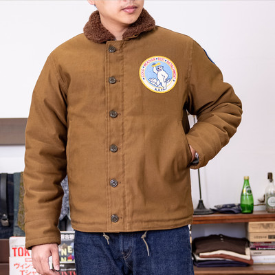 Red Tornado N-1 Deck Jacket Alpaca Wool Lined Men Coat Winter