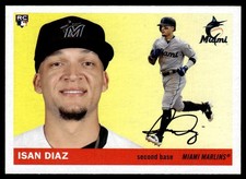 2020 Topps Archives Isan Diaz Rookie Miami Marlins #72