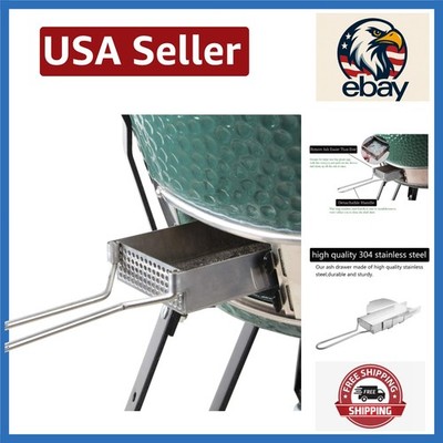 Durable Slide-Out Ash Drawer Designed for Large Big Green Egg Grill - 2022 Model