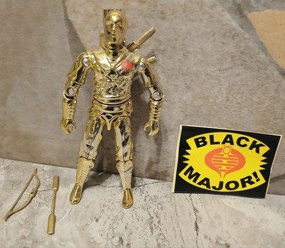 GI Joe Black Major Custom Storm Shadow Forever 1984 Style Gold Chrome O-ring