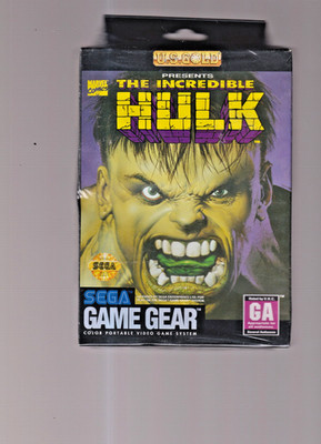 The Incredible Hulk SEGA Gamegear Game Gear with Manual New Factory Sealed