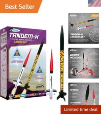 Educational Tandem X Rocket Launch Set - 30-Inch Model & 15.6-Inch Crossfire ISX