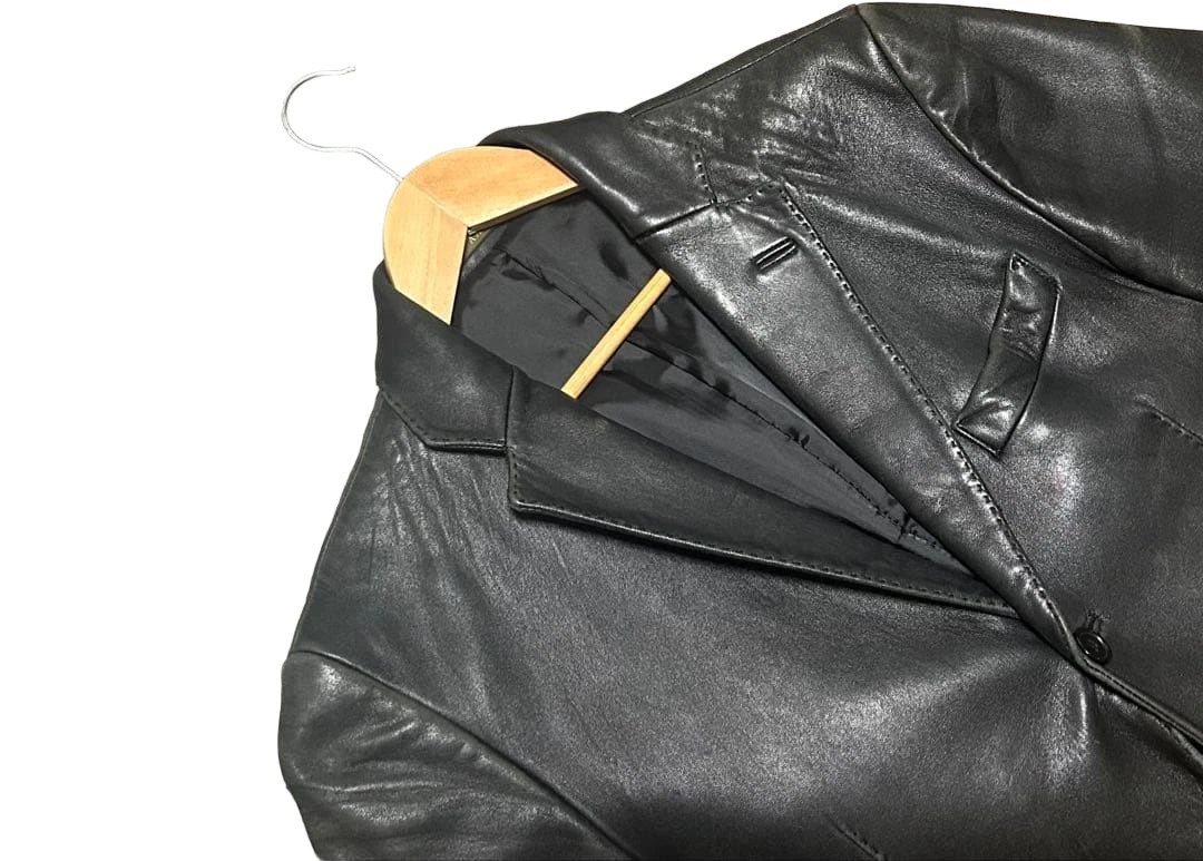 Yohji Yamamoto Coats, Jackets & Vests Leather Outer Shell for Men